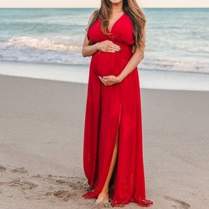 Lulu red maxi dress